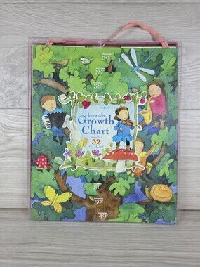 eeBoo Musical Fairies Paper Growth Chart w Pink Ribbon SU40